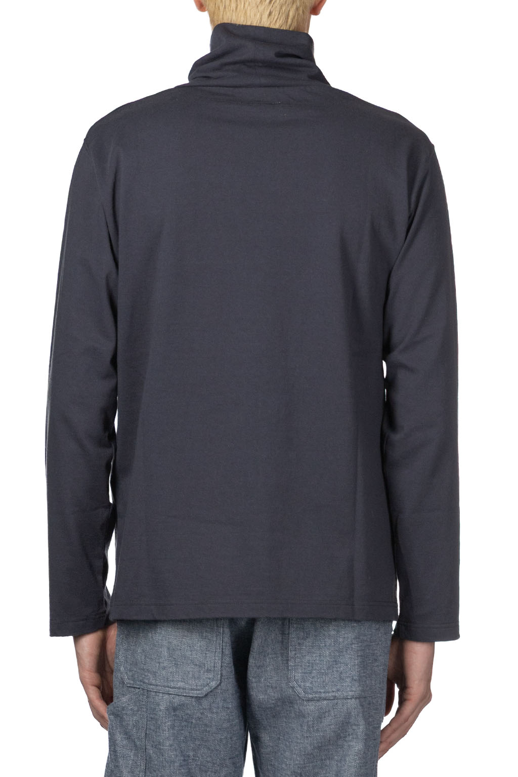ts(s) - Open end Yarn Cotton Jersey Turtle Neck Shirt - Grey